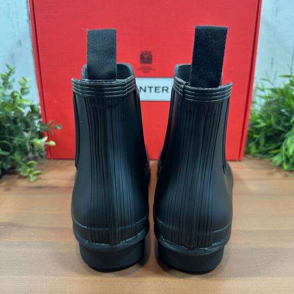 Hunter Women's Original Chelsea Rain Boots Black Size 6 - Picture 6 of 7